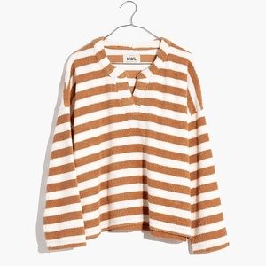 NWT Madewell MWL Loop Terry Notched Sweatshirt-Size Medium